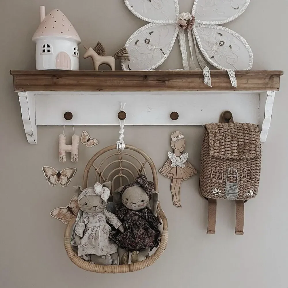 New Darling Little Cottage Shaped Woven Backpack
